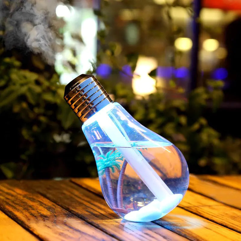 Humidifier with Bulb Design for Home Decor