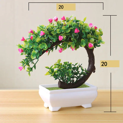 Home Decor Faux Potted Plant Arrangement (Plastic)